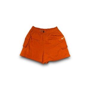 Nike Women's Woven High Rise Burnt Orange Cargo Shorts DM6247-825 Size M